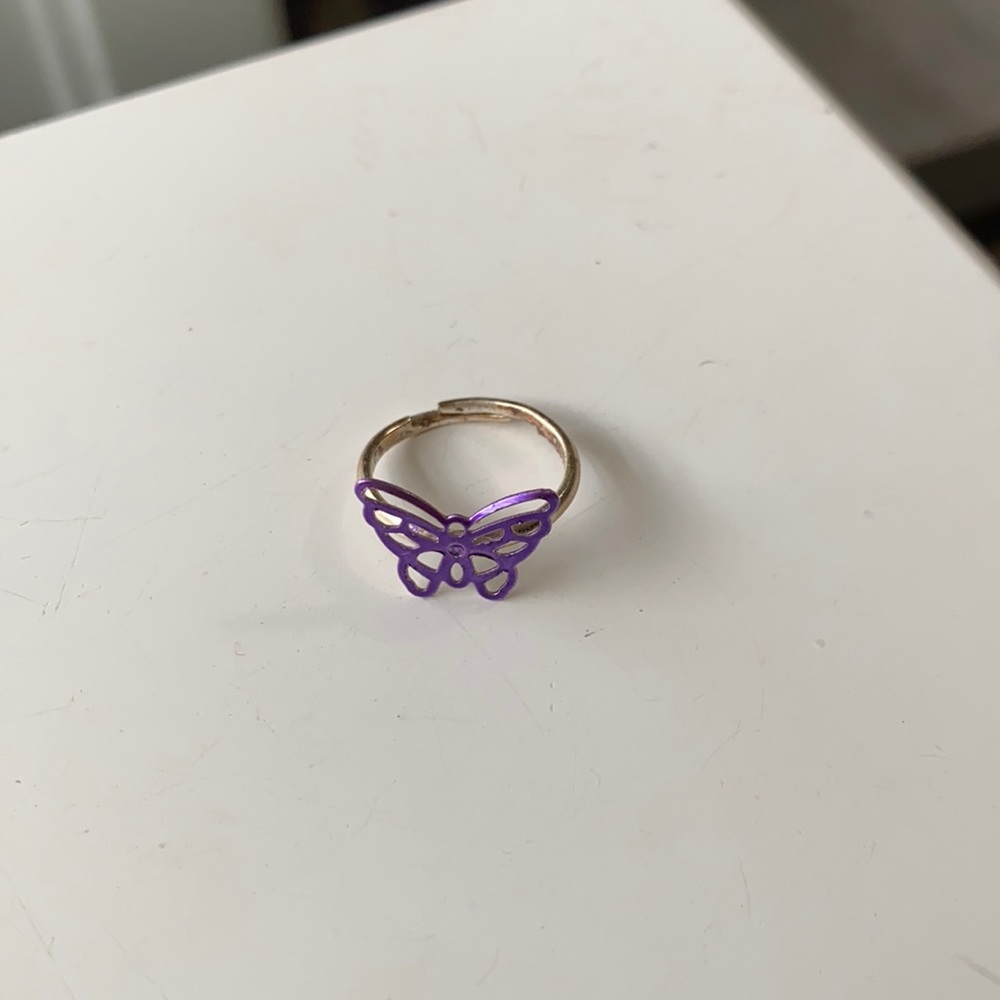 Purple Butterfly Ring - Picture 2 of 2